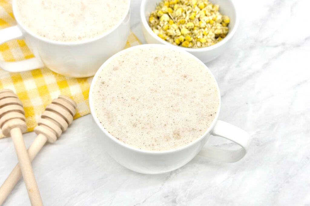 Chamomile Tea with Milk (Chamomile Tea Latte Recipe) - Daily Tea Time